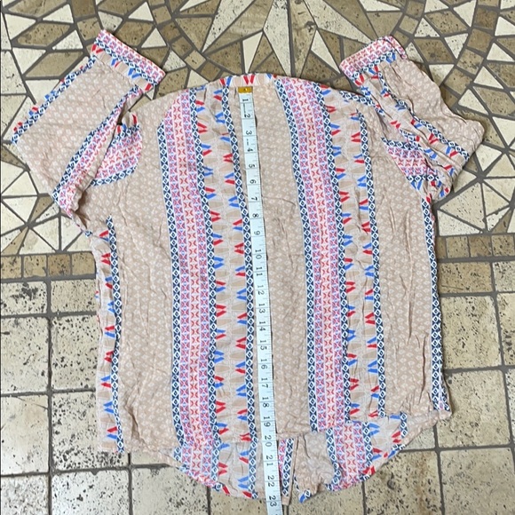 MAEVE ANTHROPOLOGIE Button Multicolored Blouse XS - Picture 3 of 9